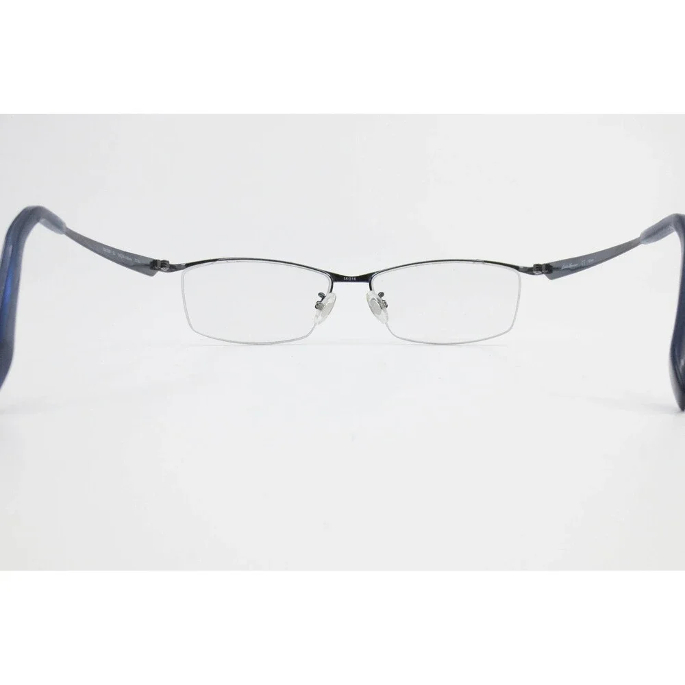 Eddie Bauer EB27309 BL Blue Titanium Semi Rimless Rectangular Eyeglasses